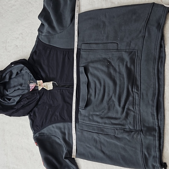 NWOT Free People Movement Pride Hoodie Dark Grey CAU Panthers HBCU Oversized Med - Picture 6 of 11